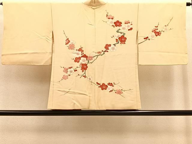 平和屋着物＃羽織　刺繍　枝梅　金彩　正絹　逸品　BAAT8963gt 平和屋着物＃羽織 刺繍 枝梅 金彩 正絹 逸品 BAAT8963gt