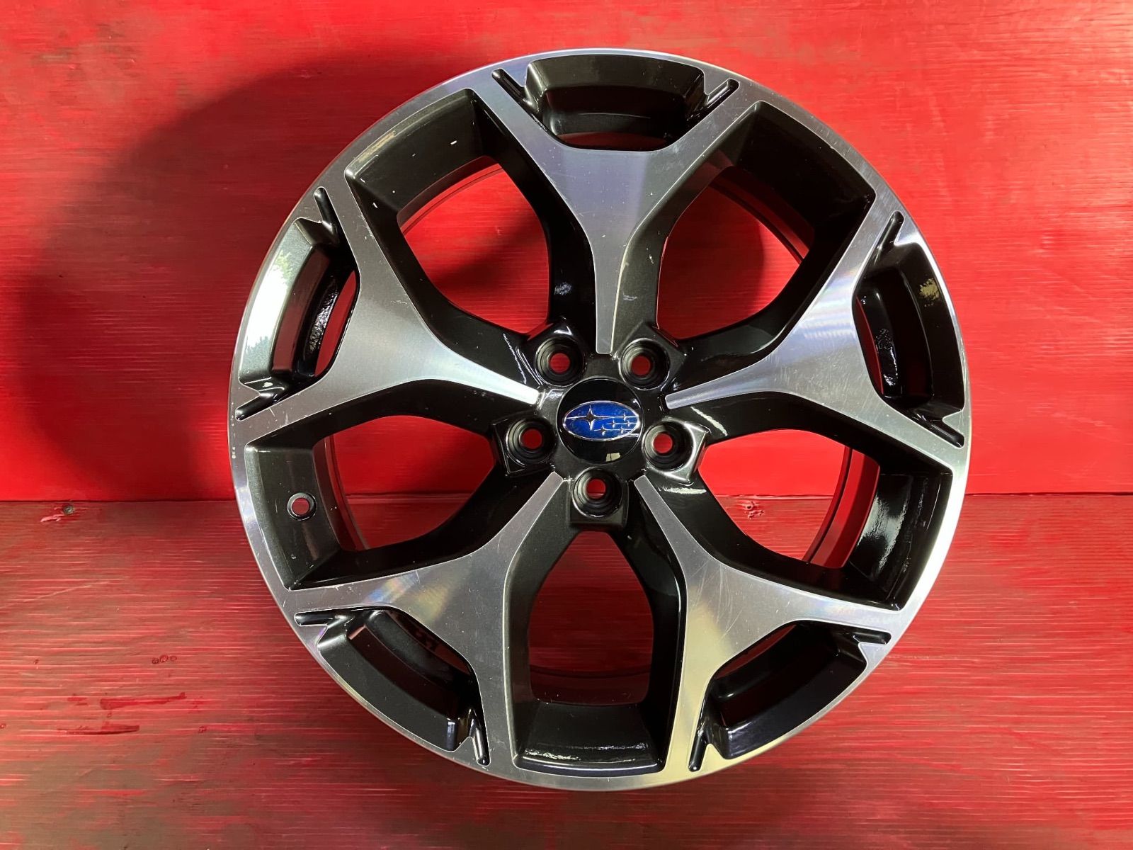 ホイール 18x7.0 48 100 5H スバル SJ系フォレスター純正 4本SET