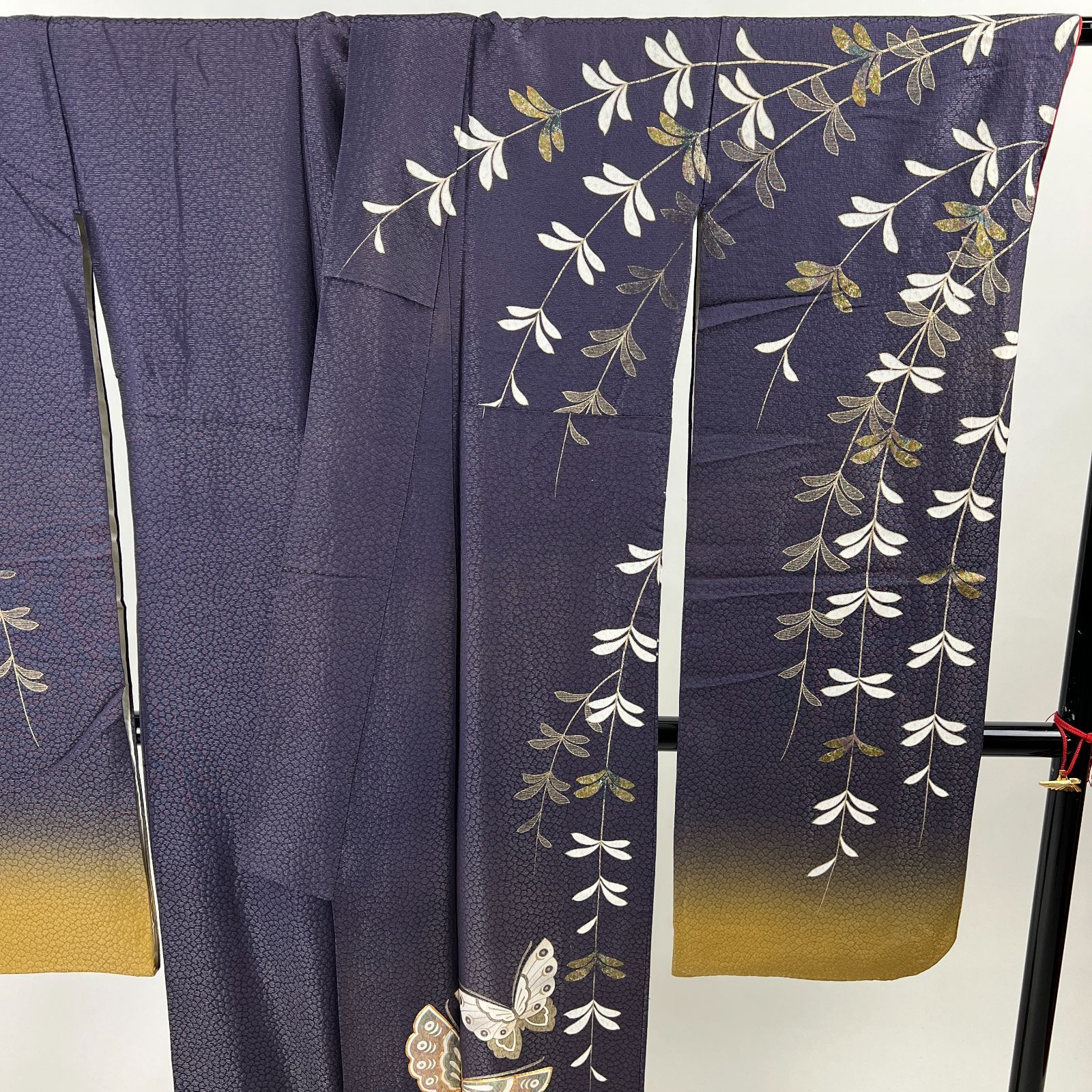 正絹振袖4 Sサイズ　⭐︎2/28までの出品 中振袖 振袖 正絹 中古品 紫色 紫 ブラウン 2S467 - メルカリ