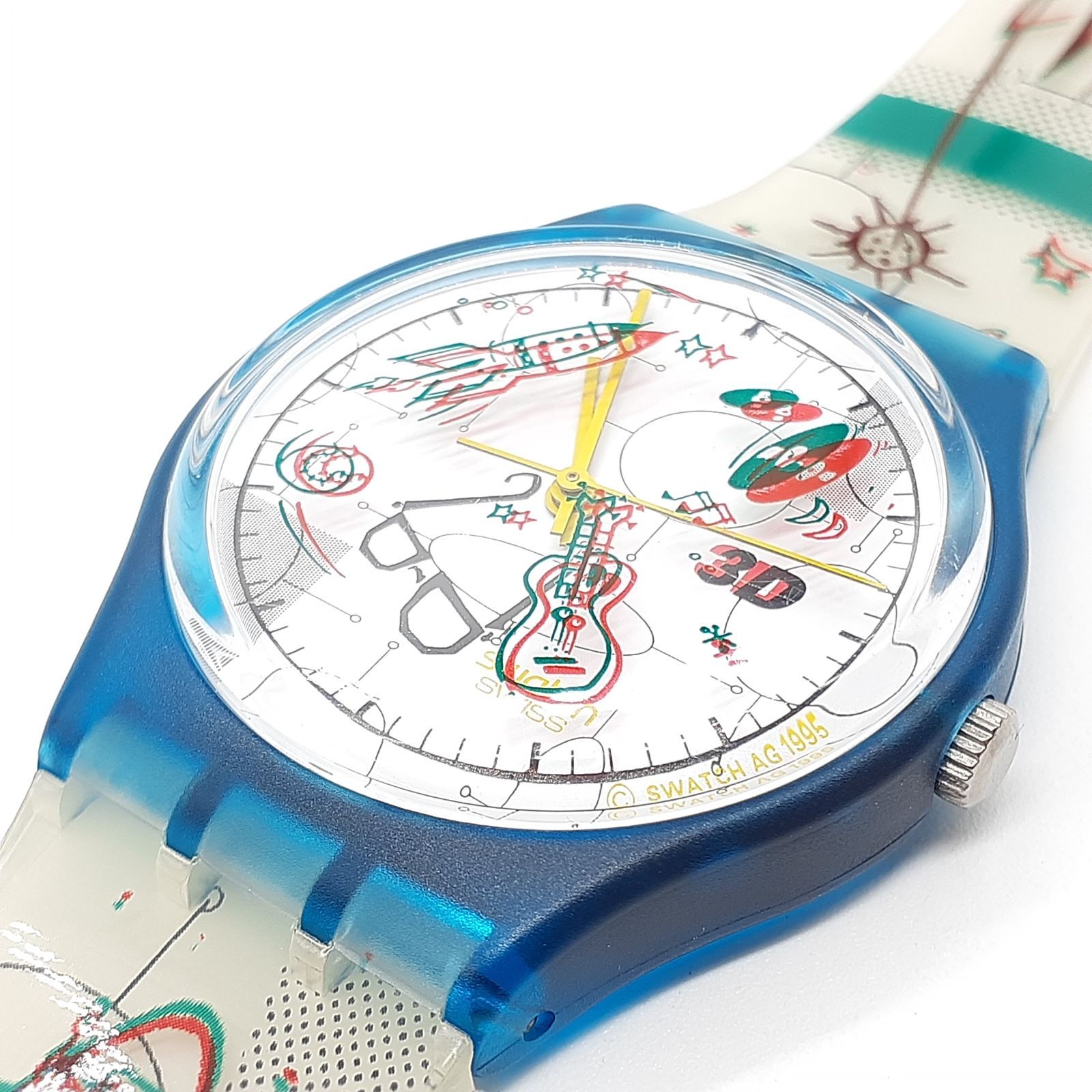 Swatch スウォッチ 3D Experience 1996年モデル GL108 クォーツ 腕時計 - メルカリ