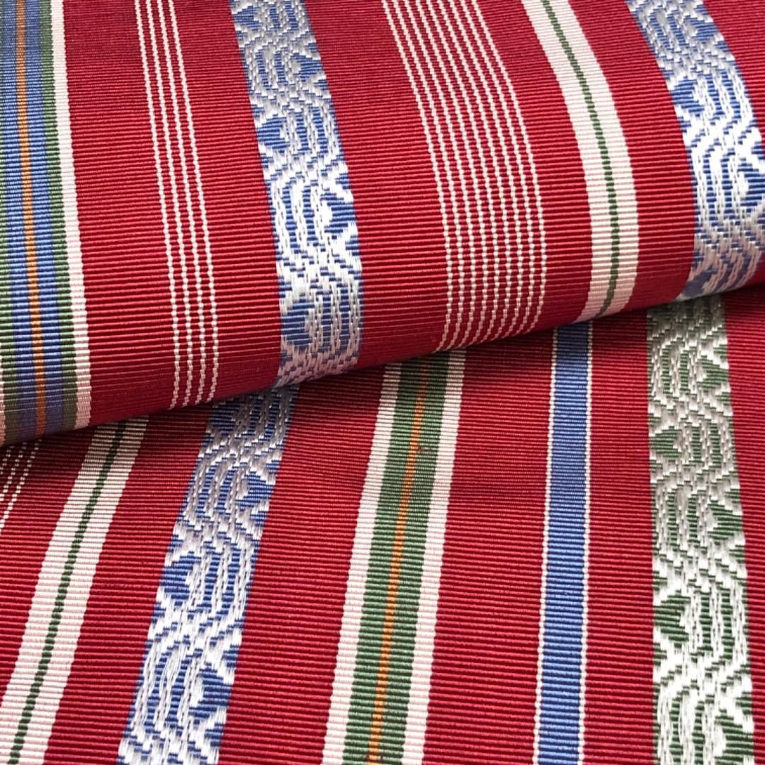 名古屋帯 本場筑前博多織 縦縞模様 真紅色 O-5111 名古屋帯 本場筑前博多織 縦縞模様 真紅色 O-5111 - メルカリ