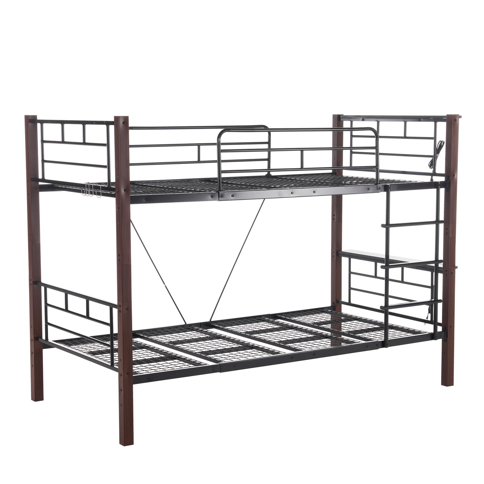 国内発送】【高さ150cm】ロフトベッド パイプベッド シングル ロー