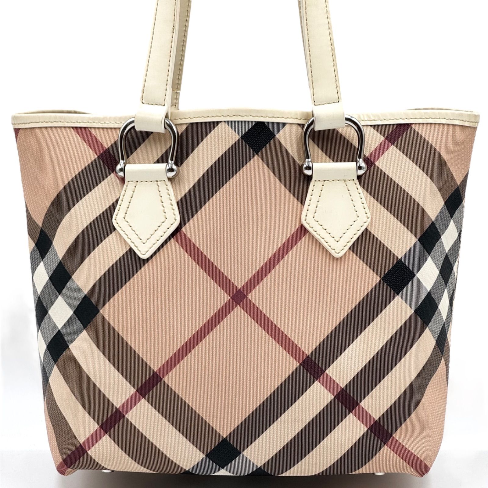 BURBERRY バーバリー トートバッグ 肩掛けバッグ ノヴァチェック PVC