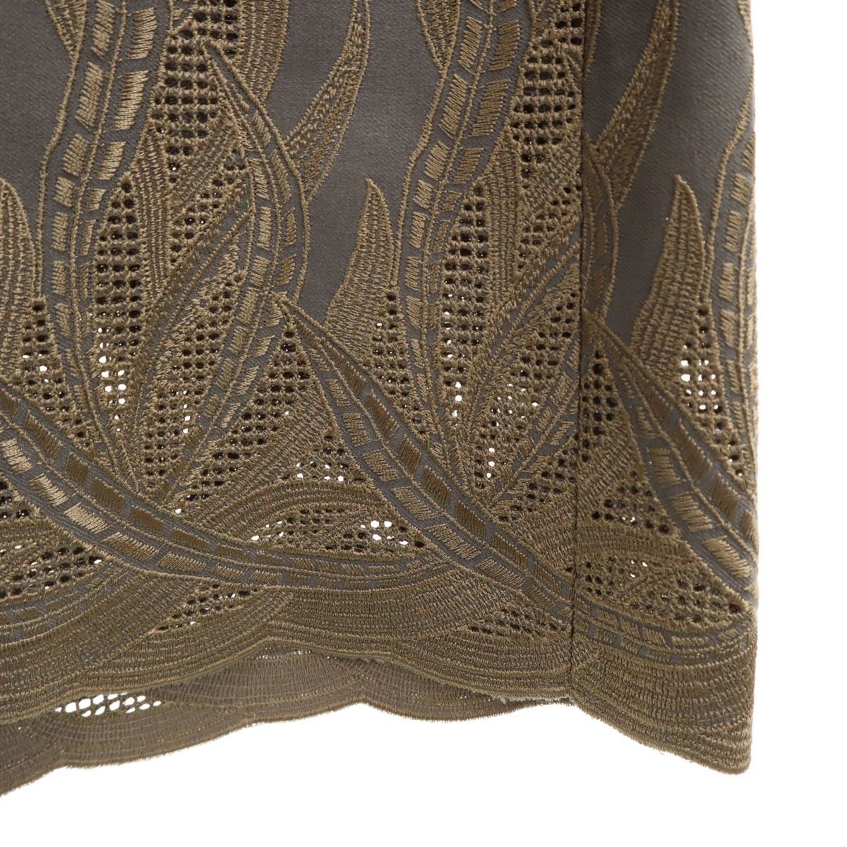 MURAL ミューラル 未使用 総柄 半袖 刺繍 ロングワンピース 1 グレー タグ付き レディース MURAL ミューラル 未使用 総柄 半袖 刺繍 ロングワンピース 1 グレー