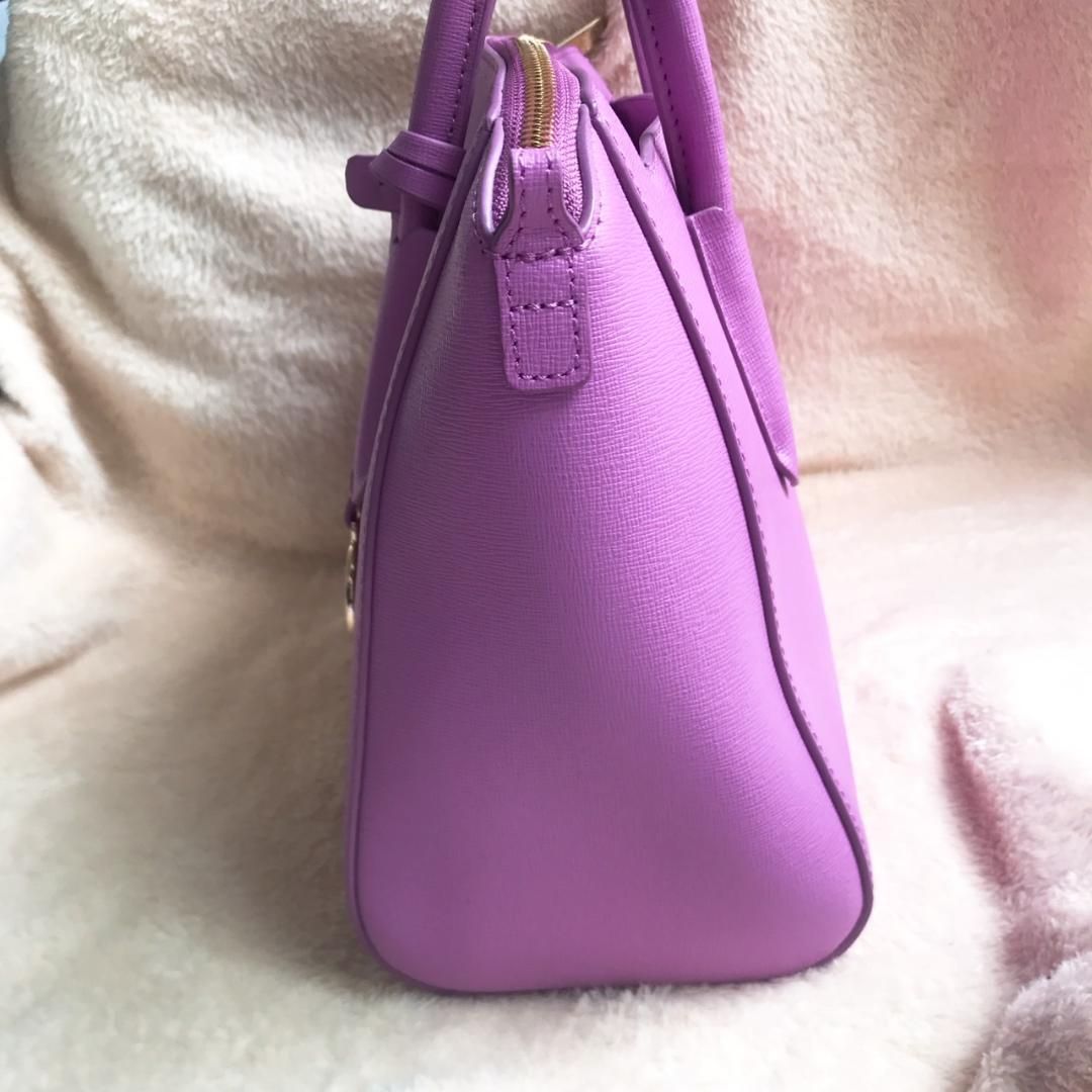 超絶美品❗️】FURLA フルラ ショルダーバッグ 2way 希少色 紫 人気