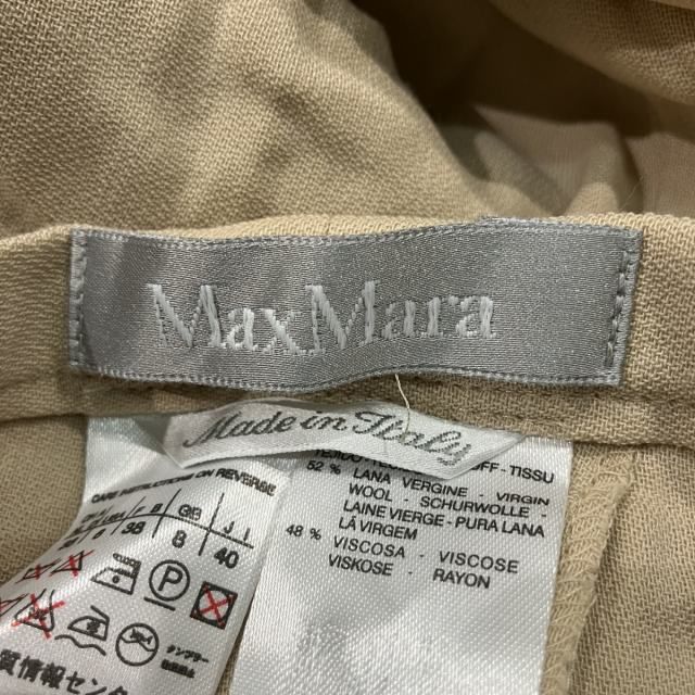マックスマーラ MAX MARA タグ付き スラックス パンツ センター