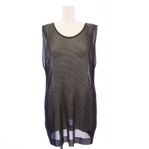 美品✨プリーツプリーズ ノースリーブ プリーツ タンクトップ グレー サイズ3 PLEATS PLEASE ISSEY MIYAKE - プリーツプリーズ タンクトップ