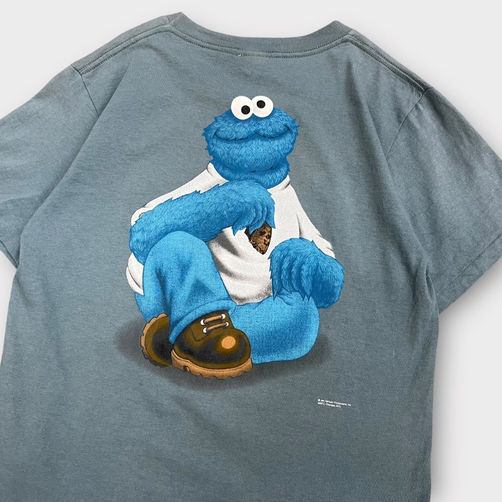 90s Changes Sesame Street Cookie Monster Tシャツ XL USA製 シングル 