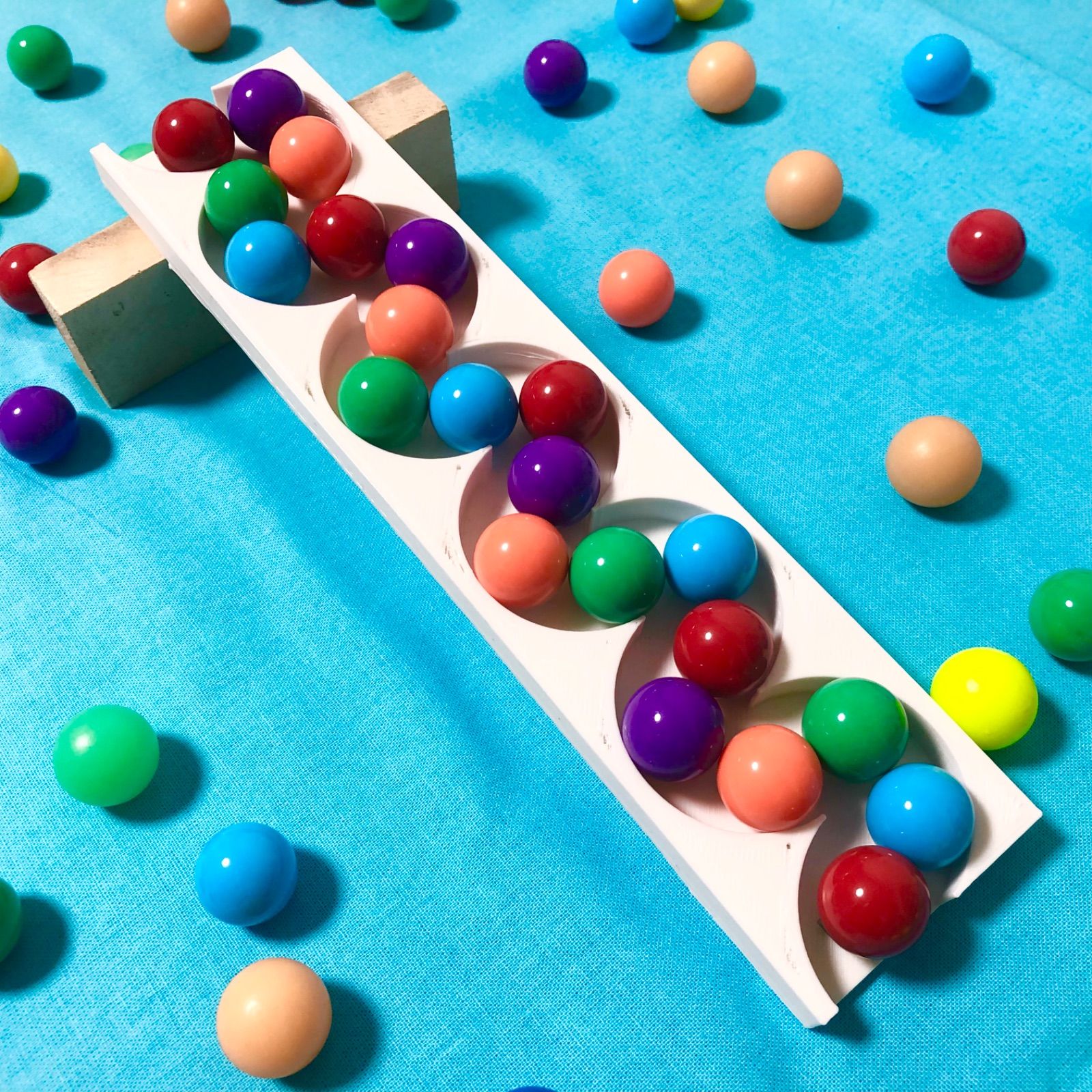 5個セット】ビー玉転がし ロングくねくねスロープ ピタゴラスイッチ