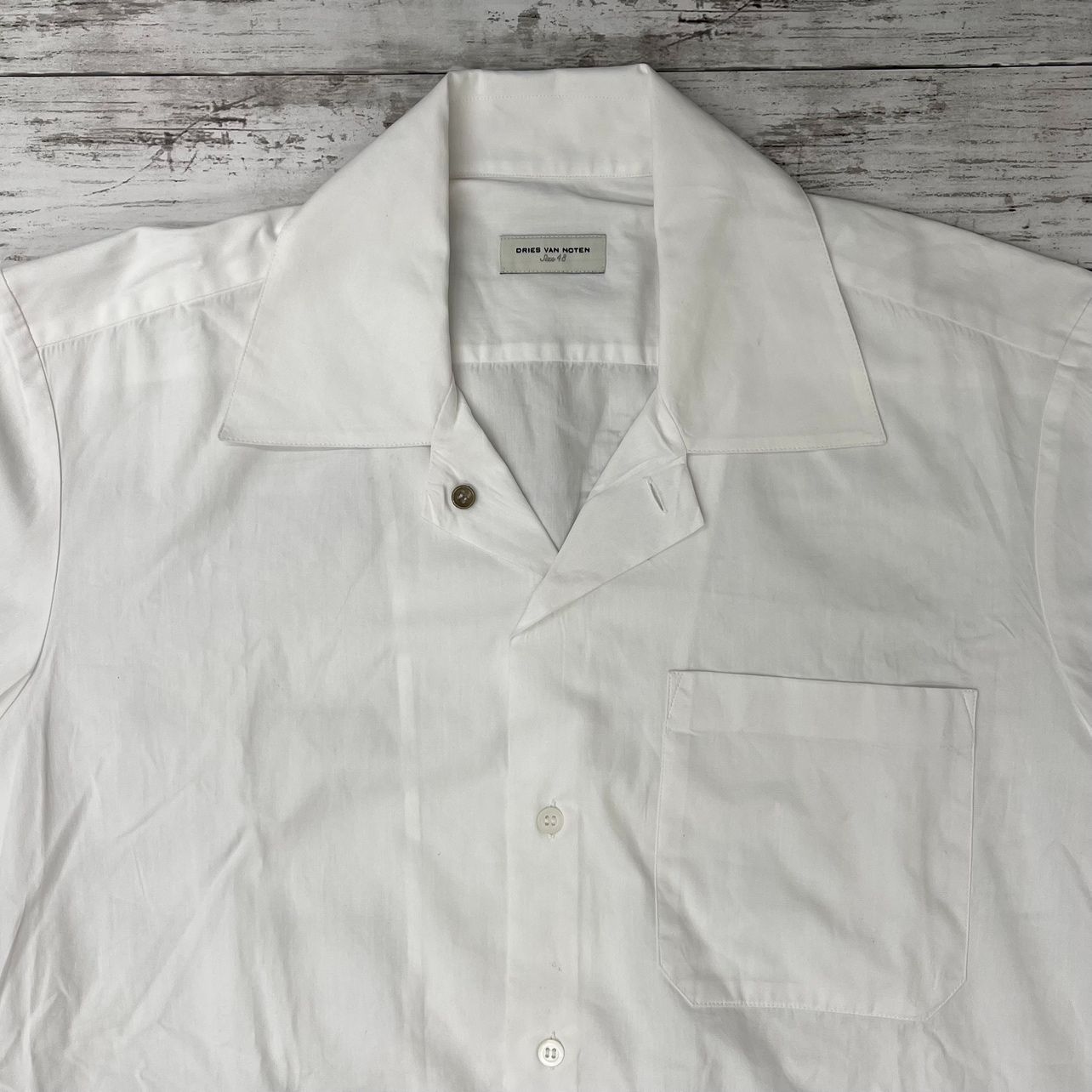 希少 DRIES VAN NOTEN 開襟 レーヨン シャツ 46 即完売 人気 レーヨン混長袖開襟シャツ※色によって価格が異なります。カート