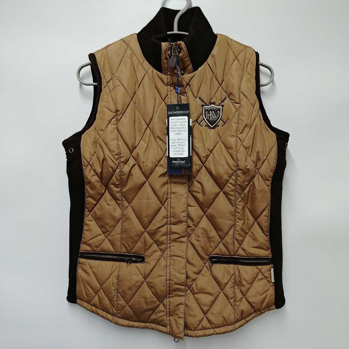 HV HORSEWARE POLO heritage gilet ベスト XS ベージュ ブラウン レディース 乗馬