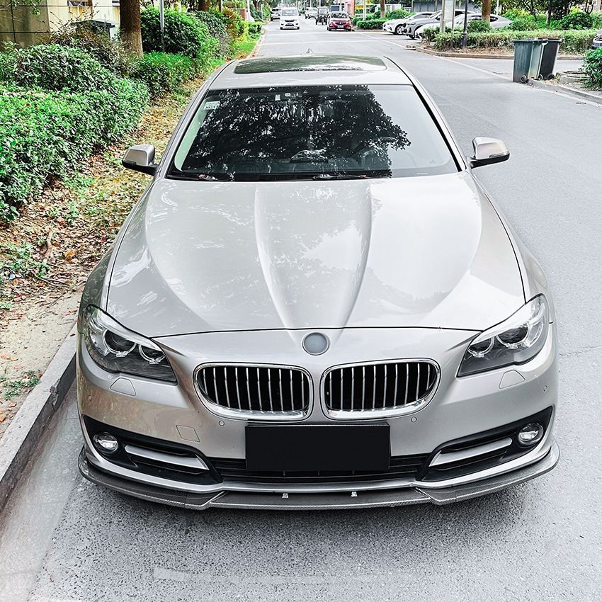 BMW 5シリーズ F10 F11 LCI 2015-2017 メンズ カーアクセサリー ラグジュアリースタイル ABS製 フロントリップスポイラー