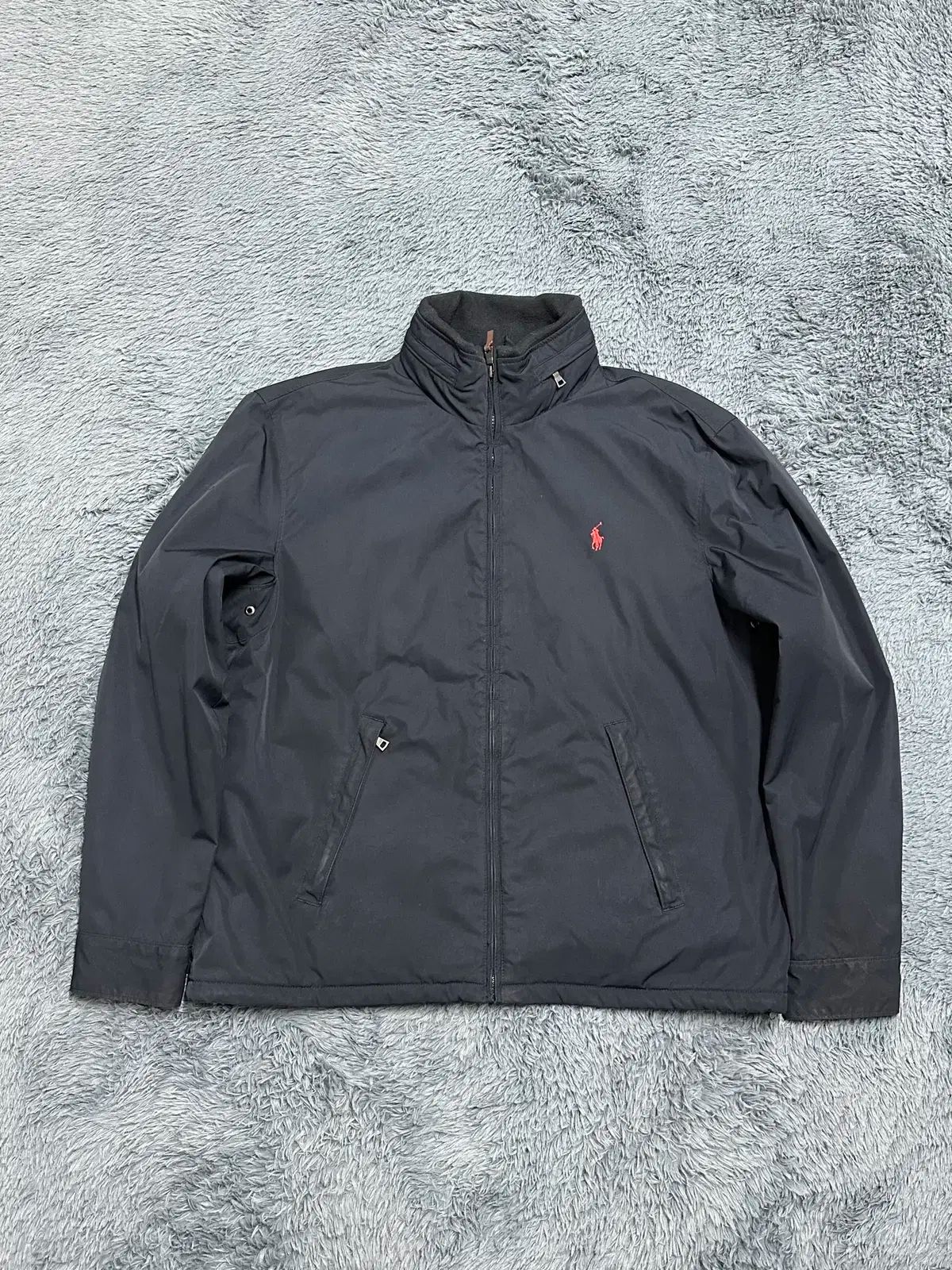 100 ） POLO RALPH LAUREN(ポロラルフローレン) ネイビー パファー ブルゾン S130