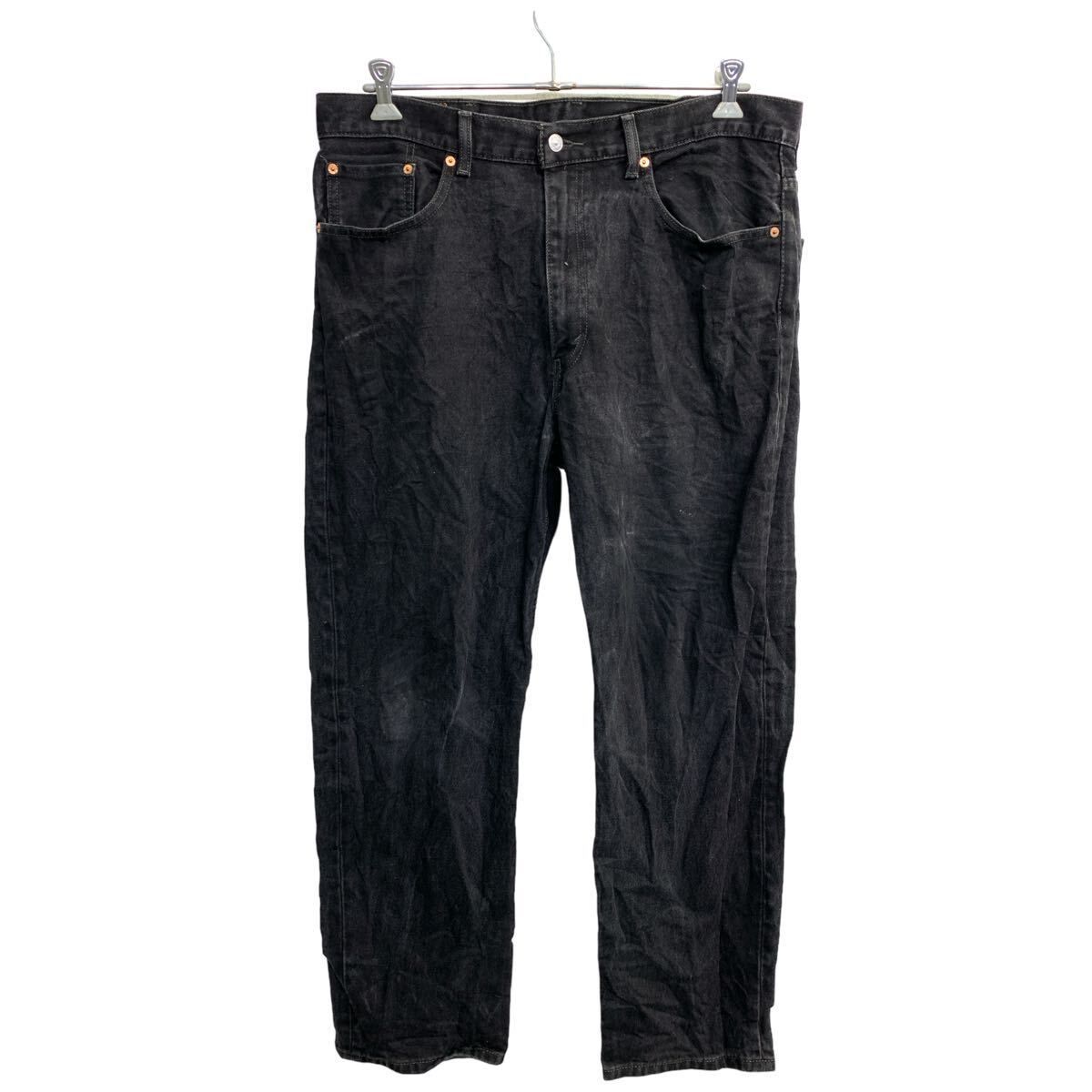 Levi's 550 デニムパンツ W38 リーバイス リラックスフィット ビッグサイズ ブラック コットン 古着卸 アメリカ仕入 2405-239
