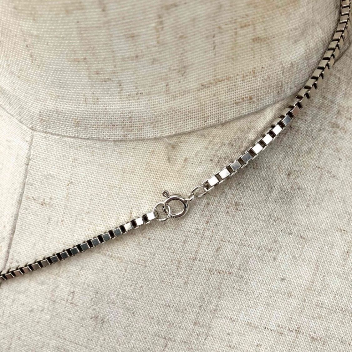 SILVER925 CUBE CHAIN NECKLACE/シルバー/ネックレス SILVER925 CUBE CHAIN NECKLACE /シルバーネックレス