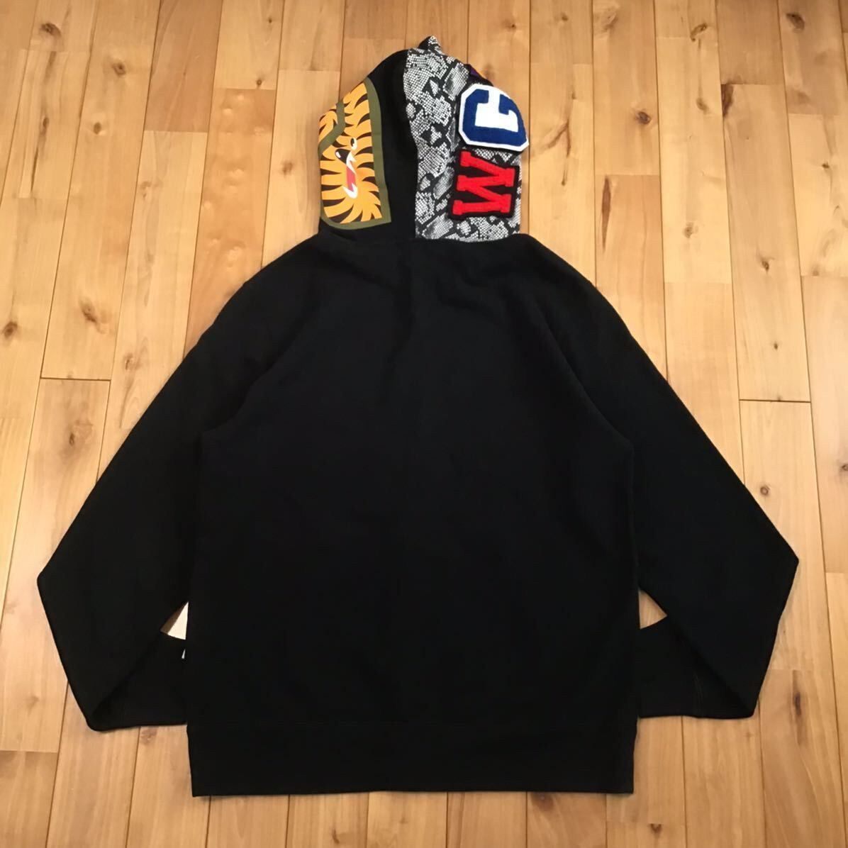 ★XL★ スネーク シャーク パーカー snake shark full zip hoodie a bathing ape BAPE エイプ ベイプ アベイシングエイプ