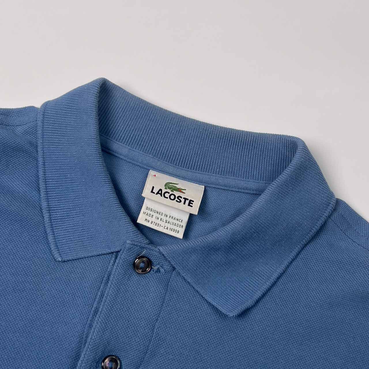 90s 00s LACOSTE ラコステ ワンポイント 鹿子 半袖 ポロシャツ 4 