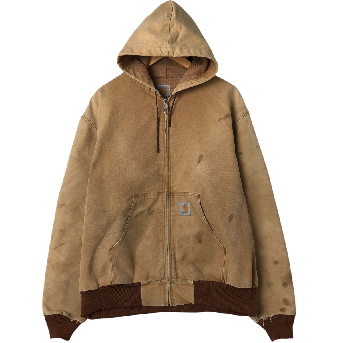 古着 カーハート Carhartt アクティブジャケット ダックフルジップ 
