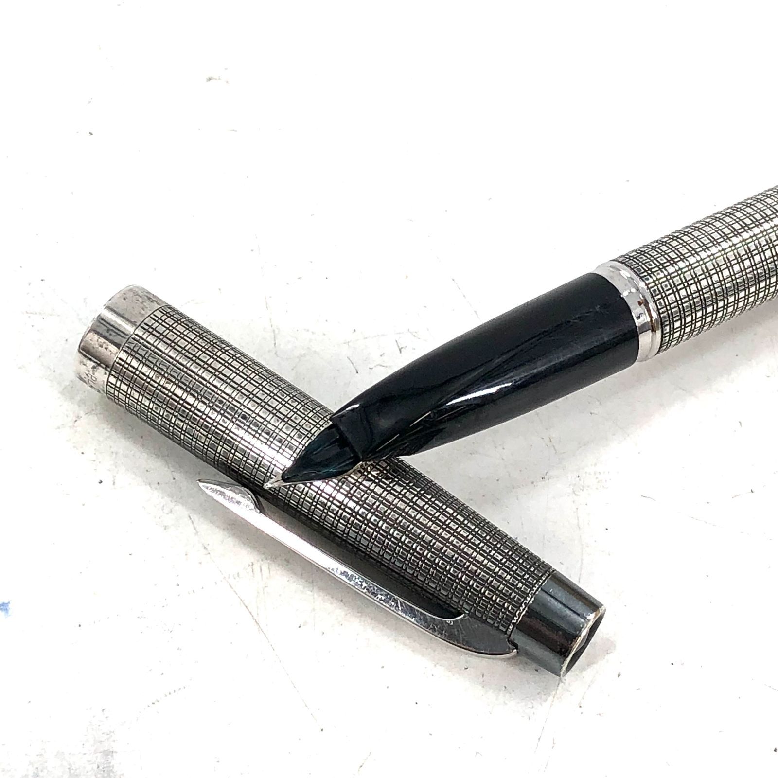 PLATINUM プラチナ 万年筆 シルバー ペン先 Pt. ALLOY 刻印【OE-51