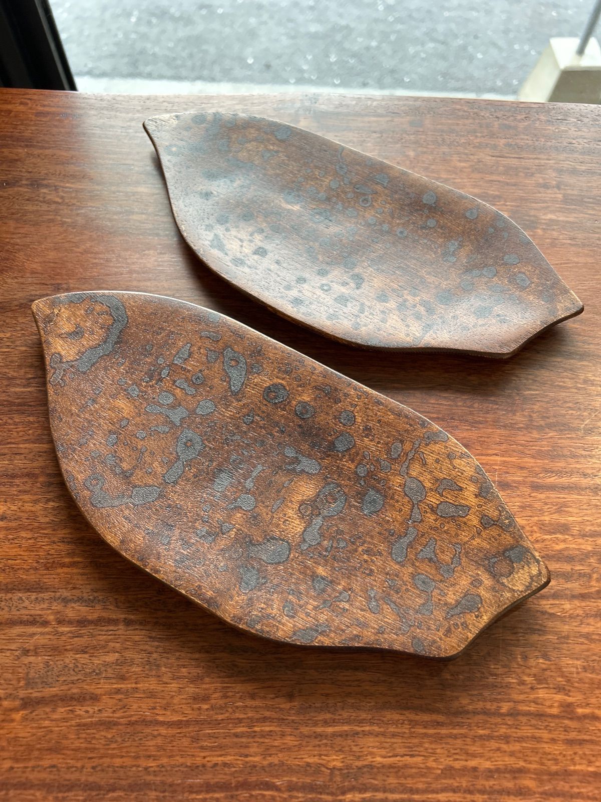 骨董 琉球ガラス 泡ガラス 稲嶺盛吉 初期作品 かぶら型 徳利 花器 刻印