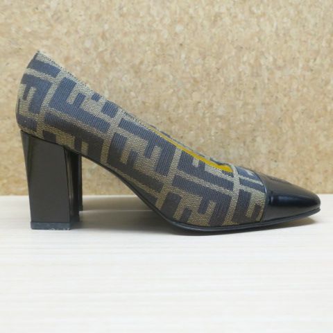 FENDIパンプス FENDI パンプス ZUCCA NERO SABBIA 351/2 - メルカリ