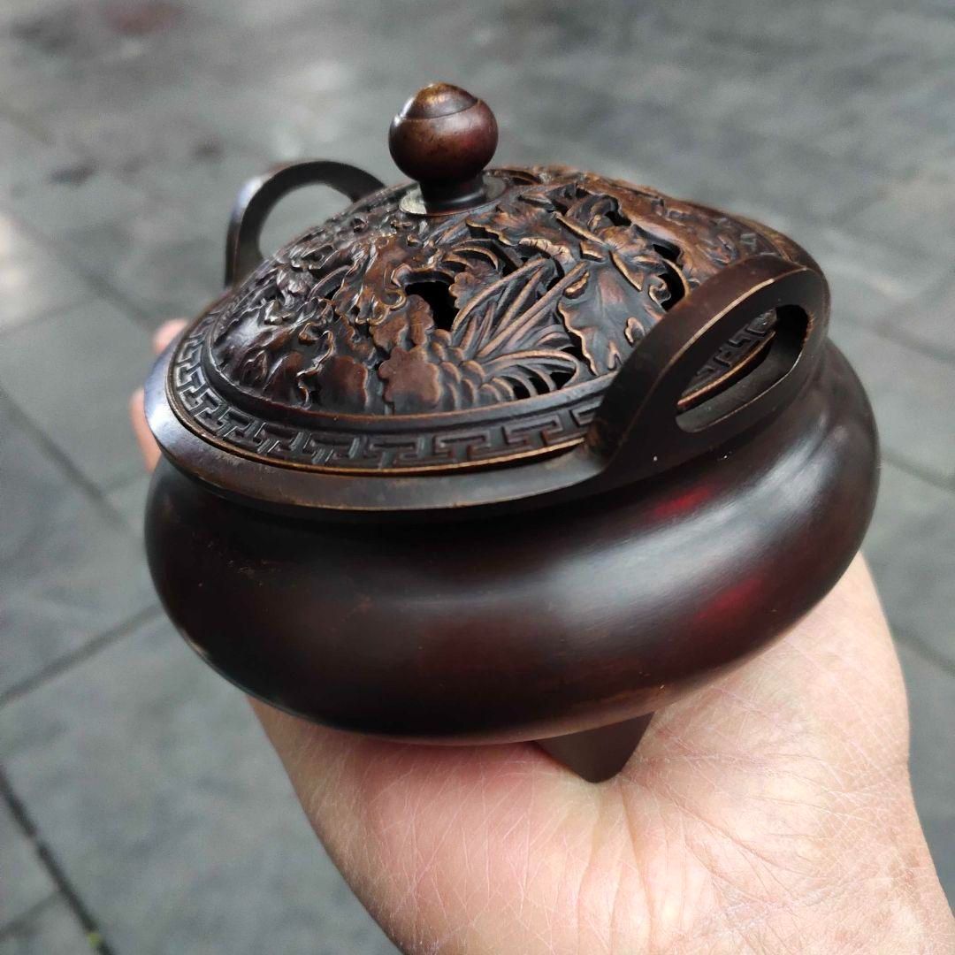 銅製 香炉 宣徳炉 檀香炉 線香炉 挿し香炉 仏具 香道具 工芸品 置物 銅製 香炉 宣徳炉 檀香炉 線香炉 挿し香炉 仏具 香道具 工芸品