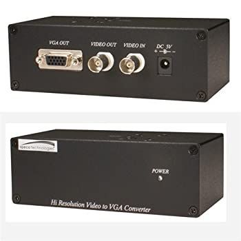 複合ビデオ信号をVGAモニタにビューを使用???高解像度