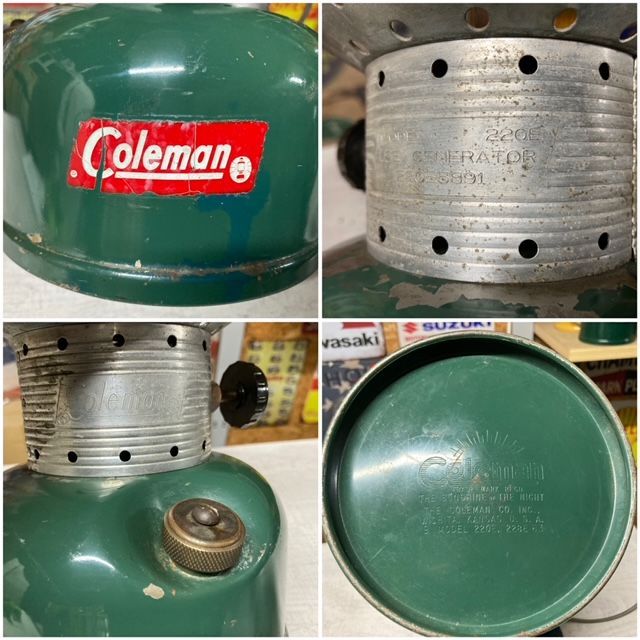 Coleman　ランタン　220E　59年8月製【鑑賞用】 Coleman ランタン 220E 59年8月製【鑑賞用】 Coleman ランタン