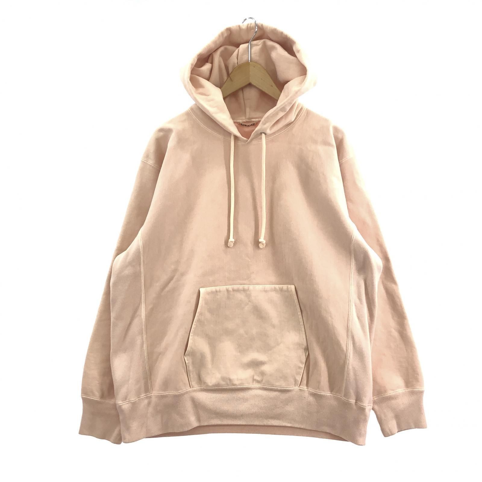 AURALEE SUPER MILLED SWEAT P/O PARKA ピンク 3 - メルカリ