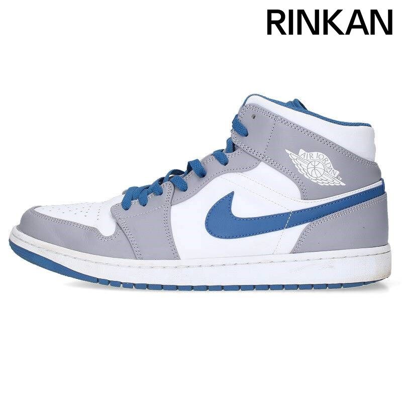 ナイキ  AIR JORDAN 1 MID TRUE BLUE DQ8426-014 エアジョーダン1ミッドトゥルーブルースニーカー メンズ 31cm 【7/1～7/8 タイムセール開催】