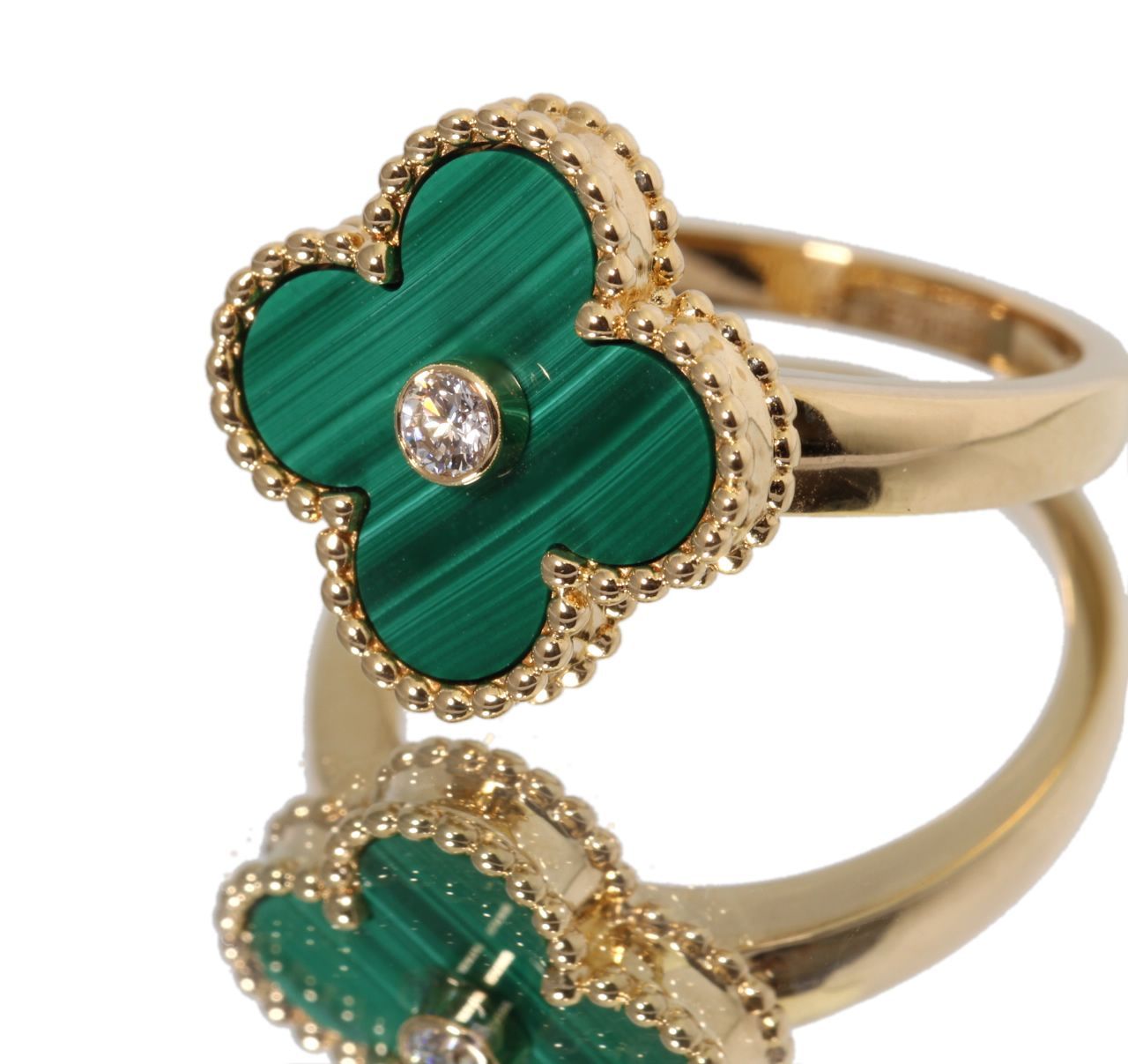 期間限定出品】52号 ヴァンクリ ヴィンテージ アルハンブラ リング 美