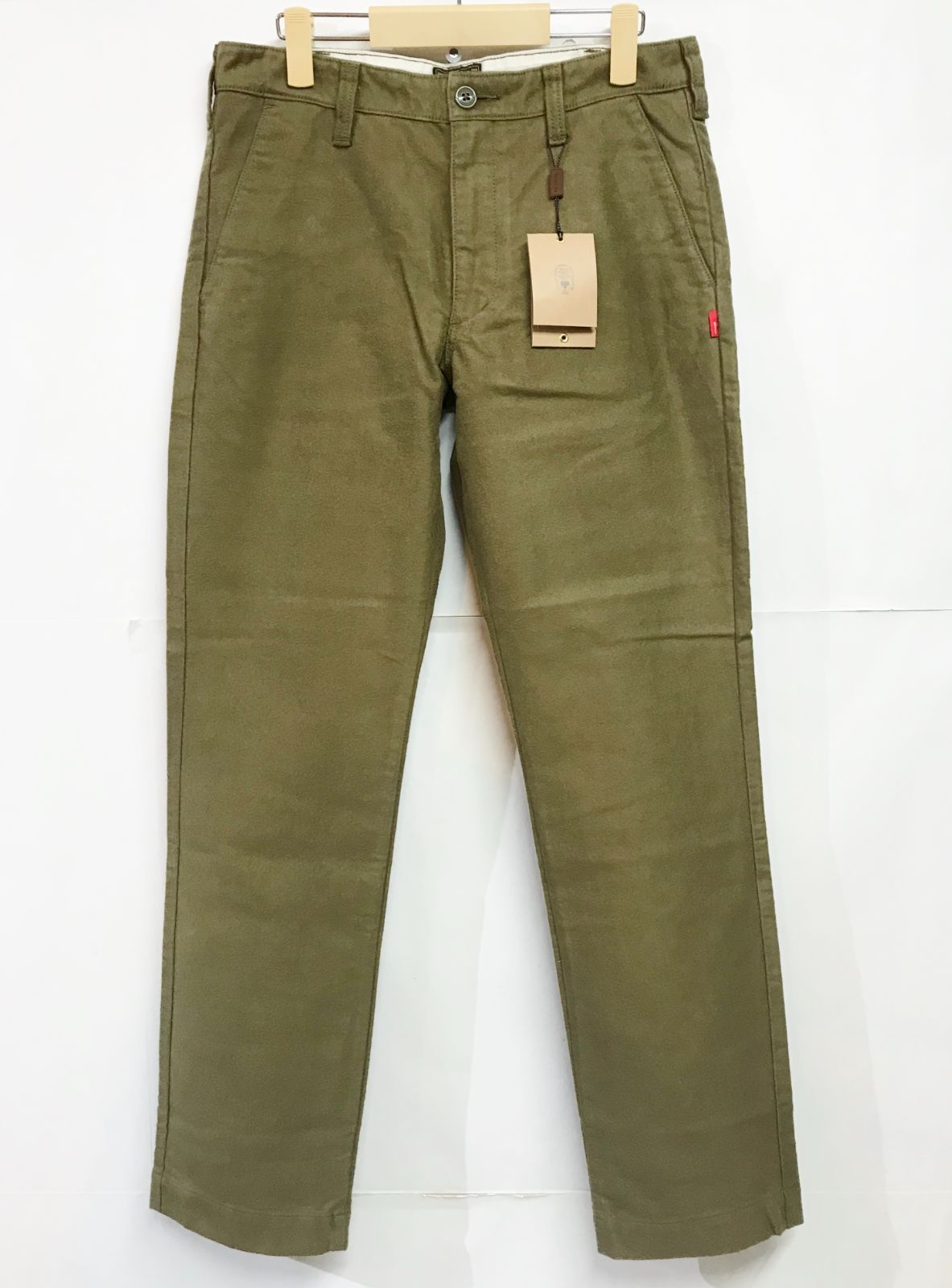 WTAPS BUDS SKINNY MOLESKIN TROUSERS-