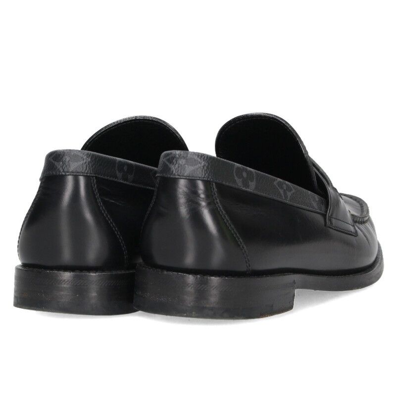 新品同様　LOUIS VUITTON ローファー メジャーライン エクリプス LVメジャーライン モノグラムエクリプス ローファー レザー