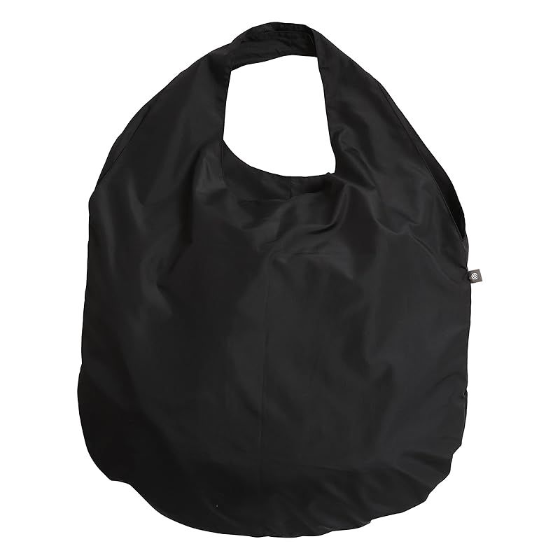 【特価商品】suria スリア [ラウンドバッグ] 大容量 軽量 コンパクト トートバッグ ヨガ 旅行 約52cm×59cm （ブラック）