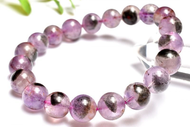 【１点物】高次元の叡智を宿す 天眼オーラライト23　9.5mm　ブレスレット _MA268