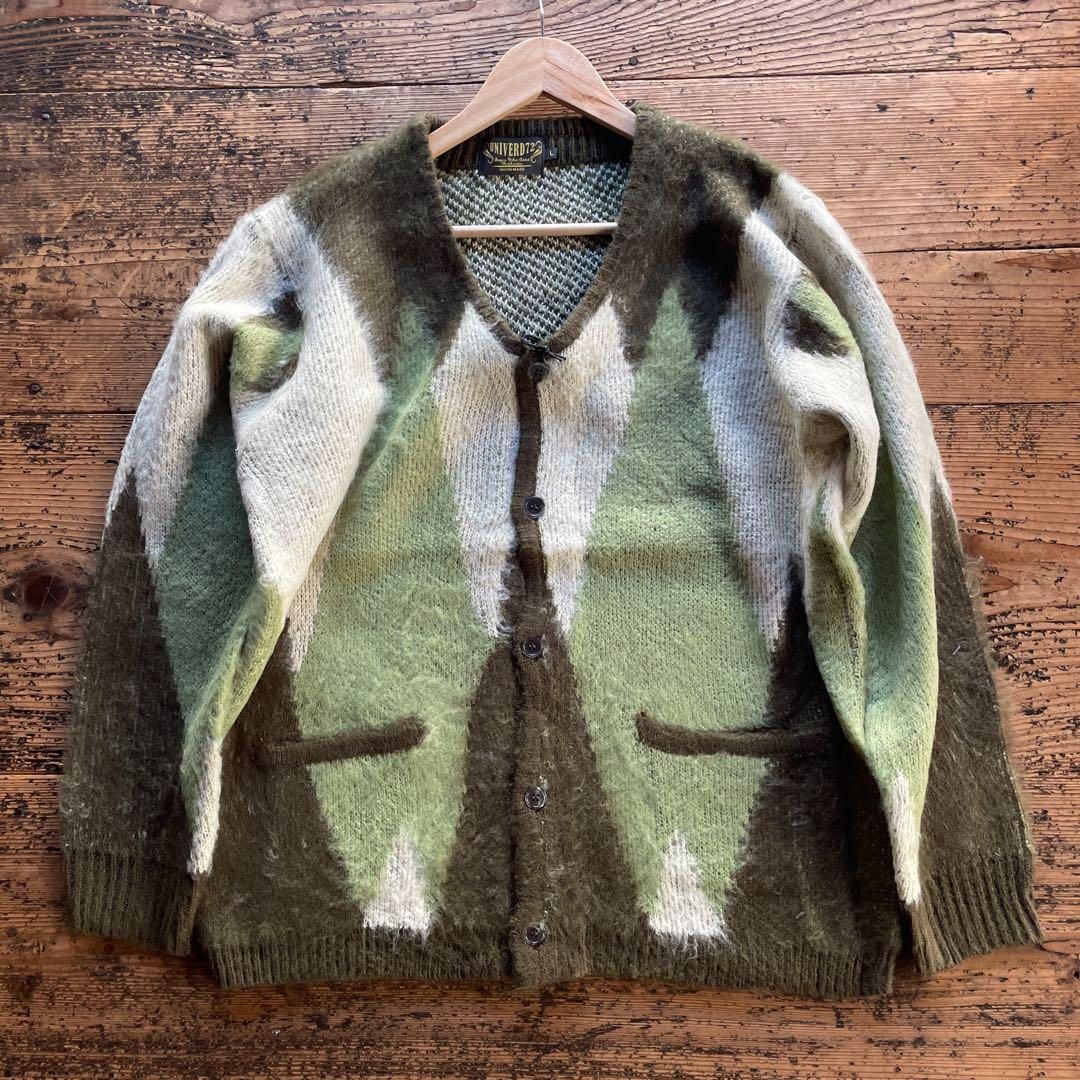 新品　25年秋冬　カートコバーン　モヘアタッチ　レオパードカーディガン　復刻　L 新品 25年秋冬 カートコバーン モヘアタッチ レオパード