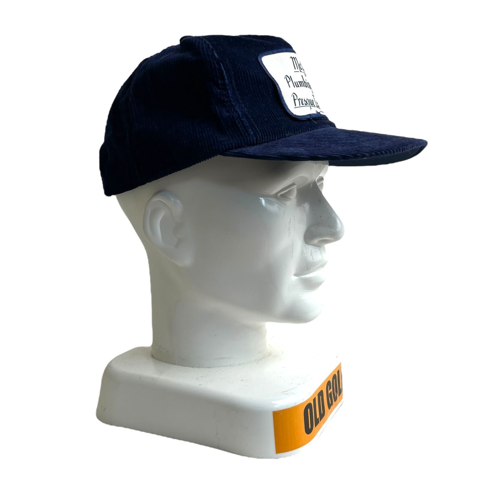 キャップ|帽子 90s McGlinn s マグリン ビンテージ コーデュロイ トラッカーキャップ プロモーション ネイビー 紺 ホワイト 白