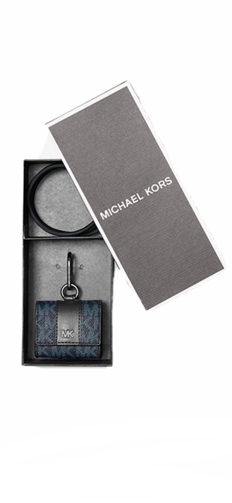 Michael Kors ロゴクリップケース Apple AirPods Pro用 ADML|PLブルー 35F2LGFL0B ADML|PL BLUE