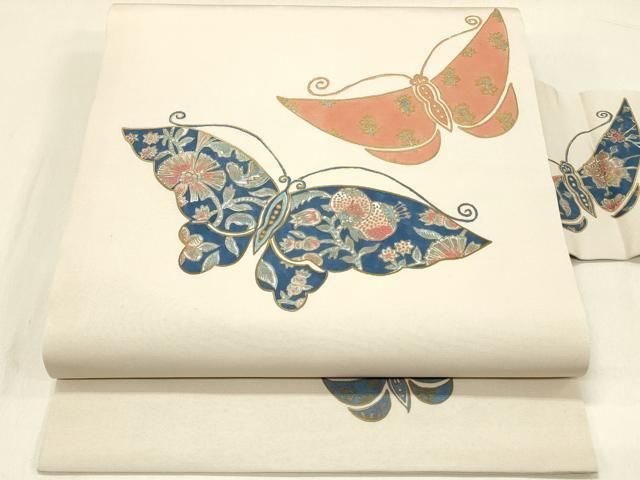 平和屋着物◎九寸名古屋帯 光琳水 正絹 逸品 AAAZ0724dt 平和屋着物