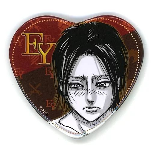 エレン進撃の巨人 Valentine's DAY トレーディングハート型缶バッジ