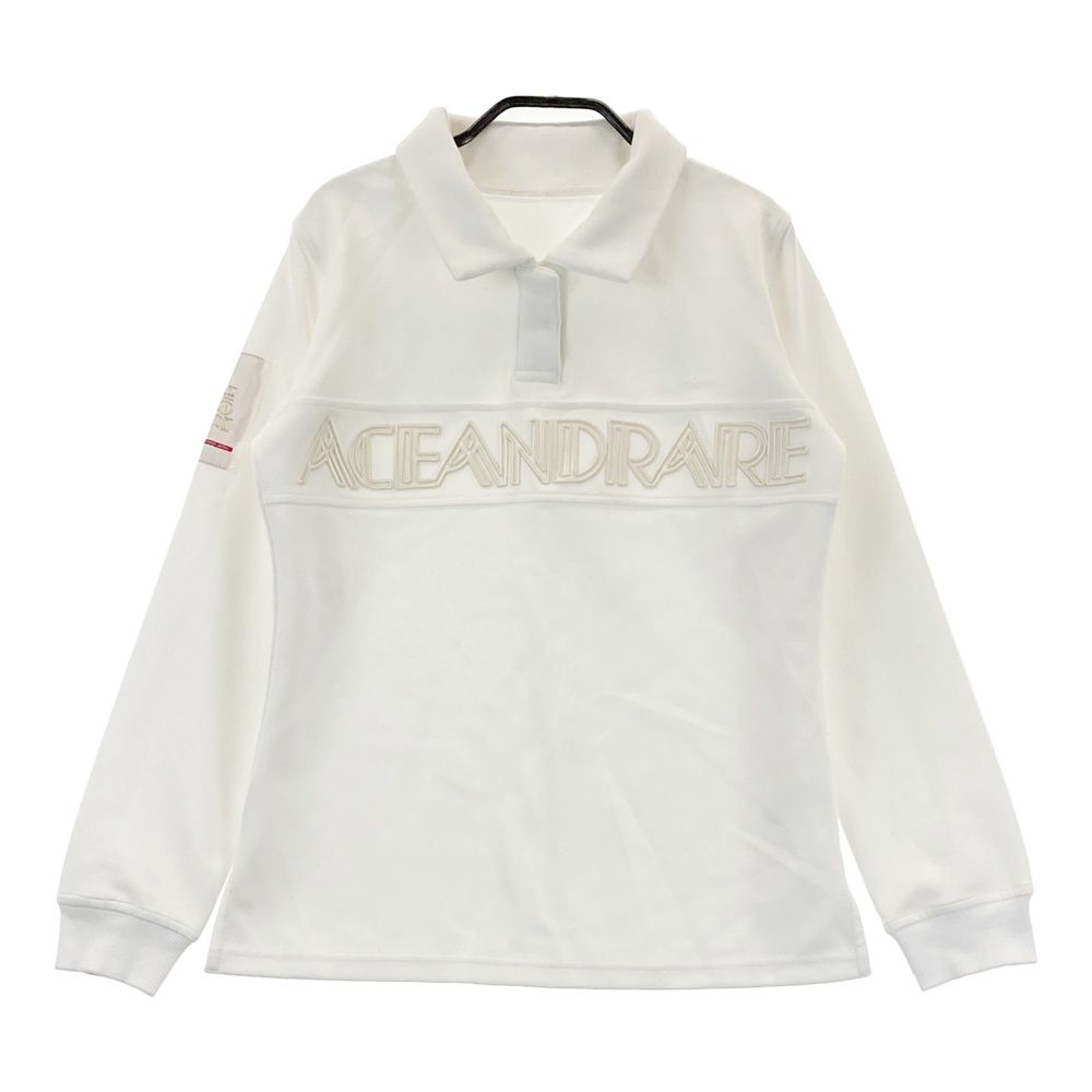 サイズ：168S ACEANDRARE エースアンドレア ロゴ 長袖ポロシャツ