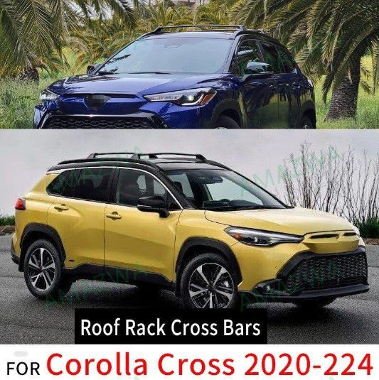 トヨタ カローラクロス ルーフキャリア クロスバー フィールダー ラゲージラック 横バー 荷物固定 アルミ製 外装パーツ 改装 カスタム
