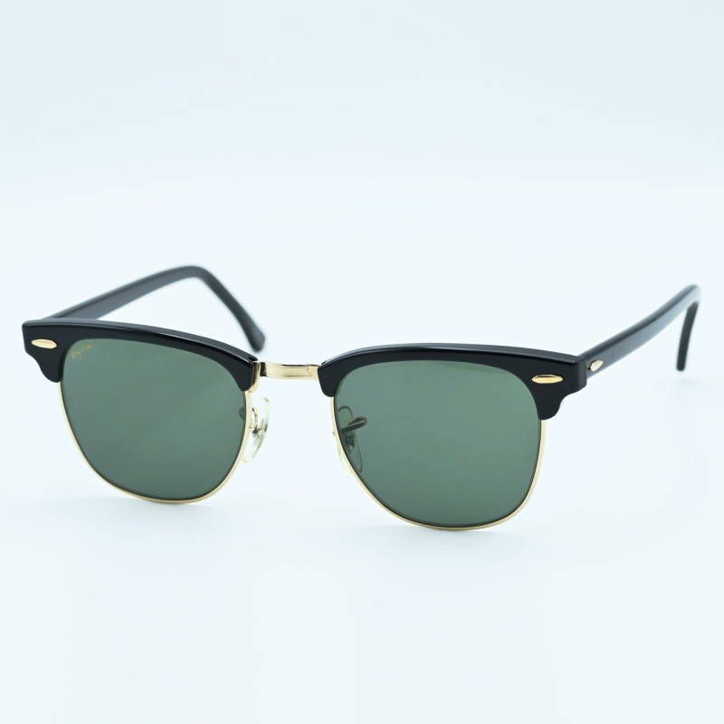 S06-k103 Ray-Ban CLUBMASTER B-L レイバン クラブマスター ボシュロム サングラス ブラック|ゴールド W0365