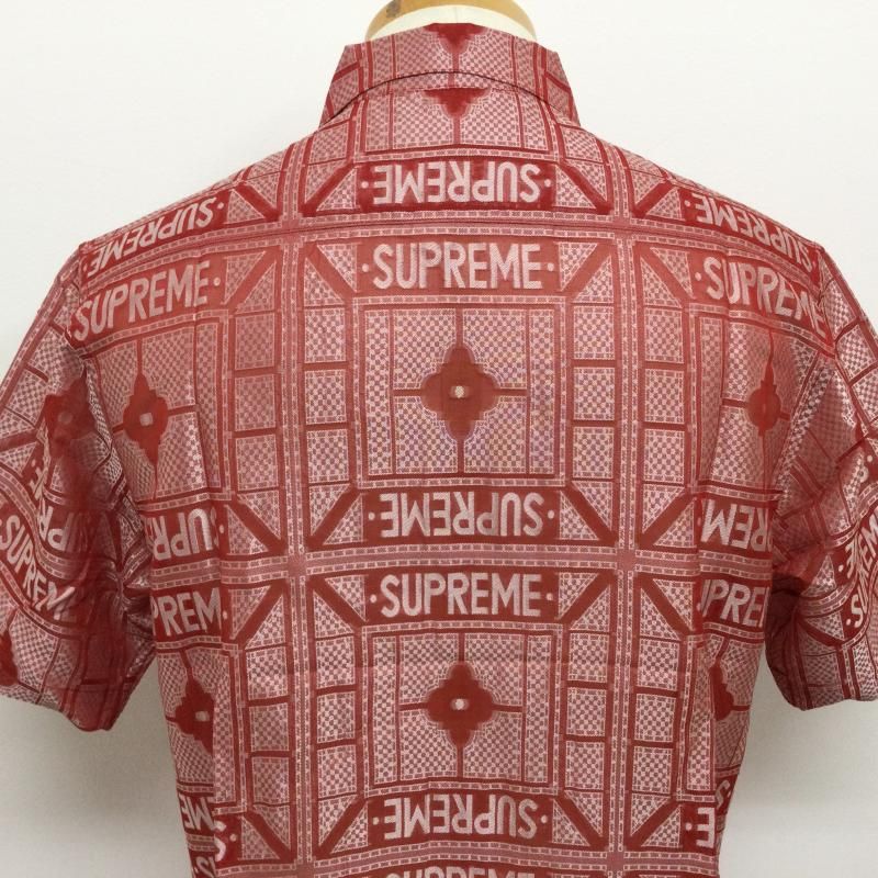 Supreme(シュプリーム)総柄ロゴデザイン 赤タグ 長袖スウェット 