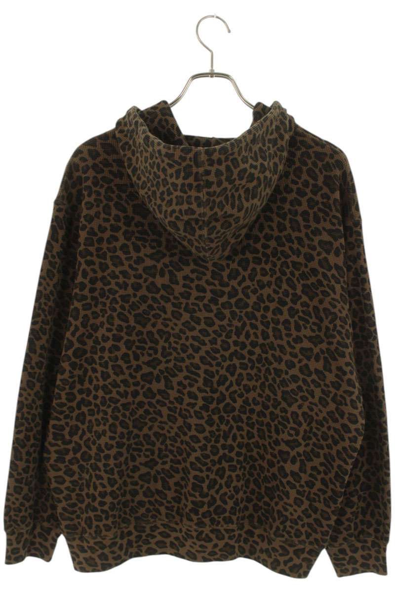 Supreme レオパード柄 サーマルジップアップパーカー