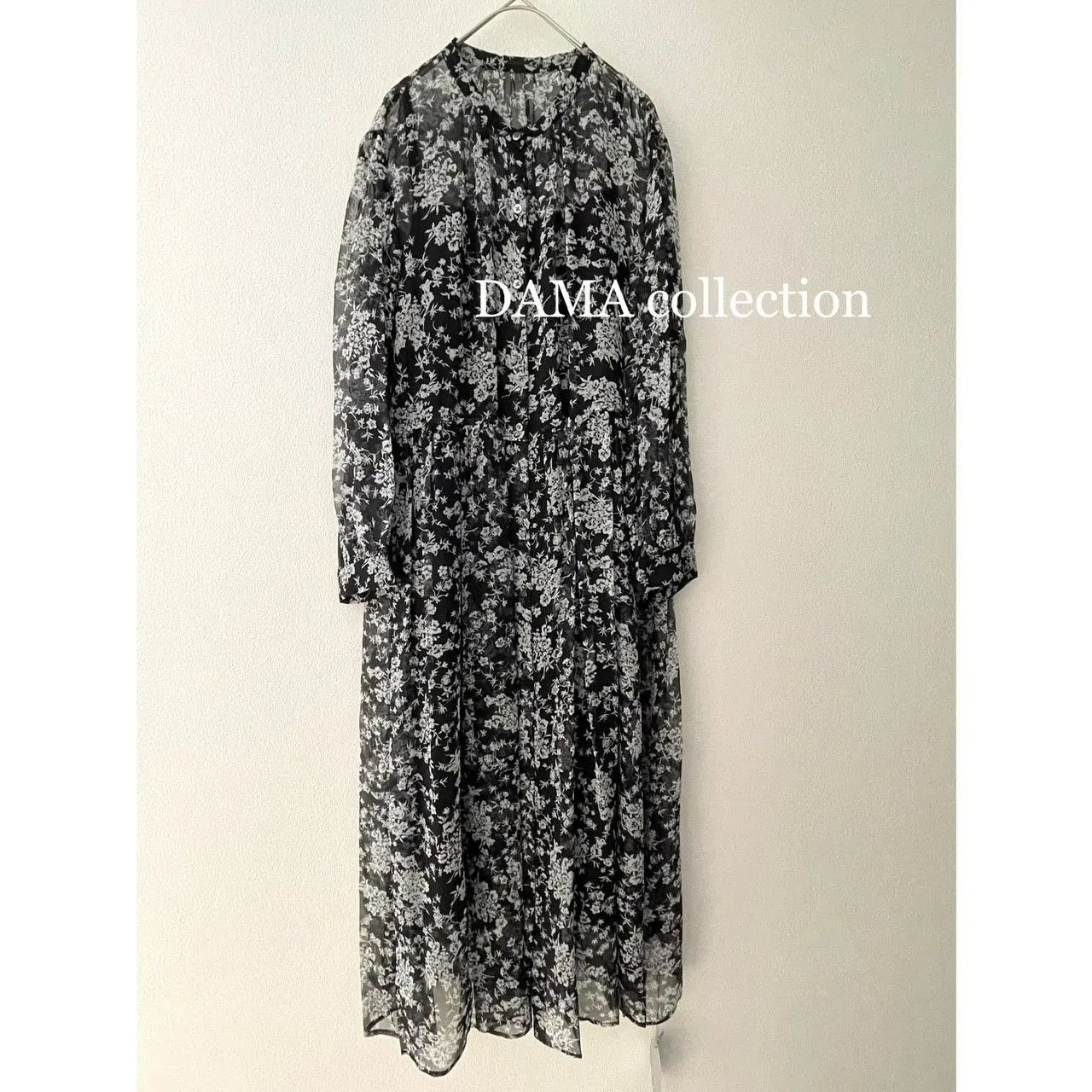 DAMA collection シルク楊柳 フラワープリント ワンピース メルカリShops