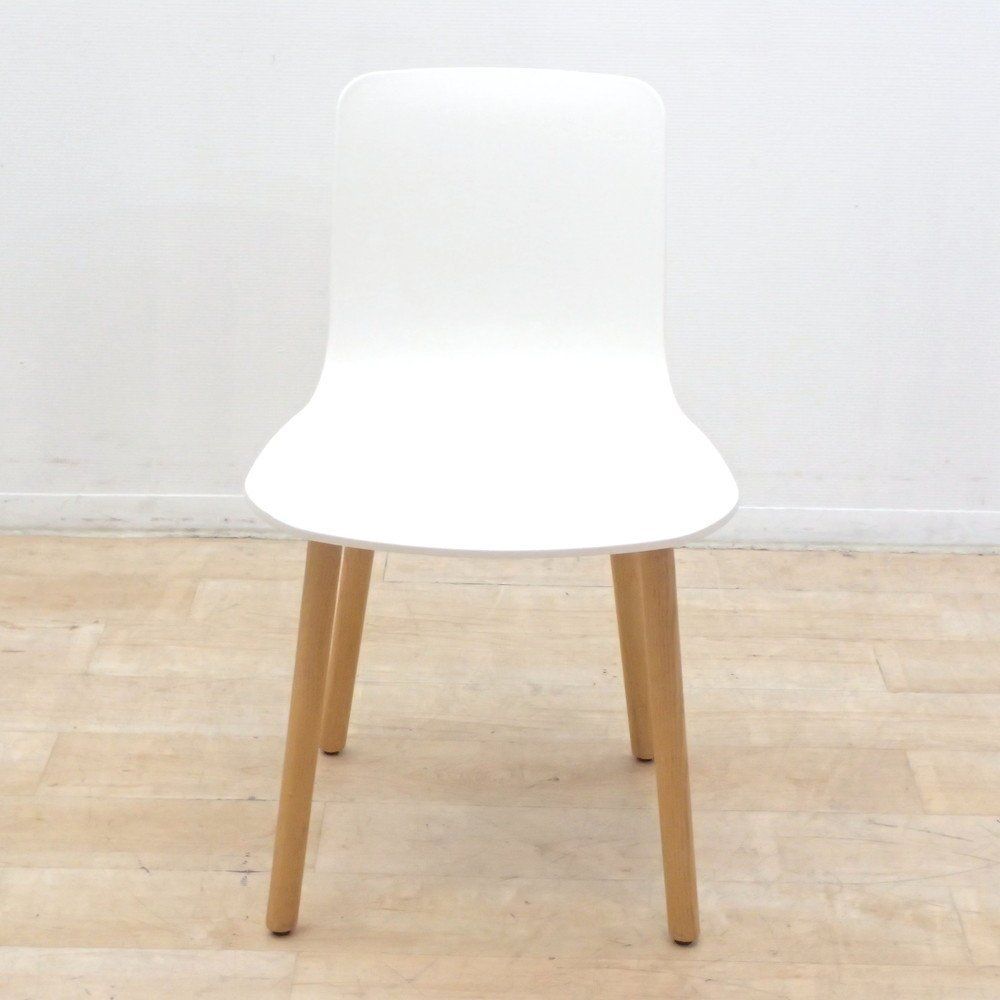 vitra. ヴィトラ HAL Wood ハルウッド ジャスパー モリソン ミーティングチェア ホワイト カフェ ダイニング EG18869 オフィス家具