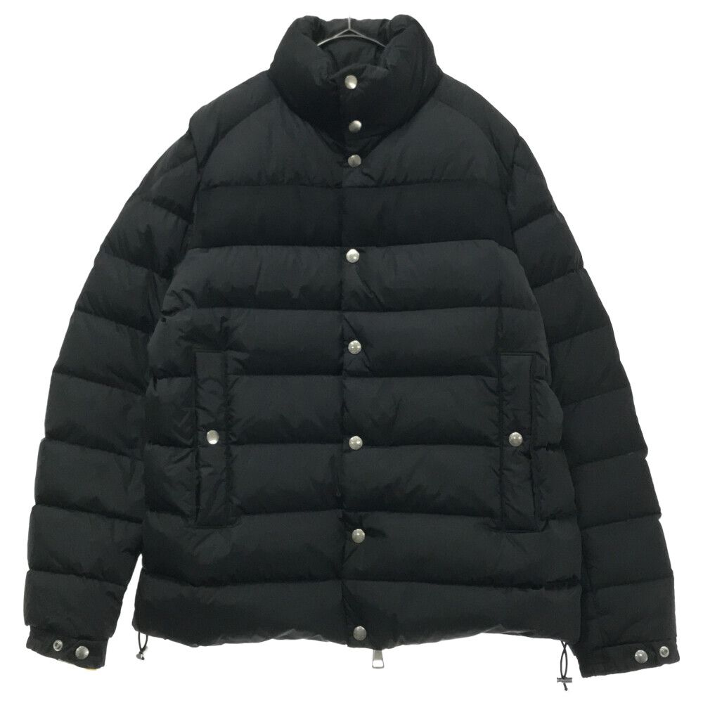 MONCLER (モンクレール) BREVAL GIUBBOTTO ブレヴァル ロゴワッペン ナイロン×ウール 切替 ダウンジャケット  A20914132785 54155 ブラック - メルカリ