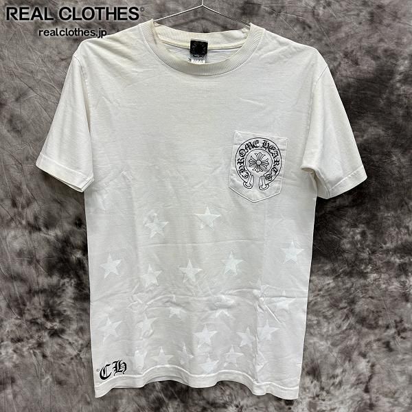 クロムハーツ  プリントtシャツ CHROME HEARTS/クロムハーツ OLD Scroll Label Star プリント