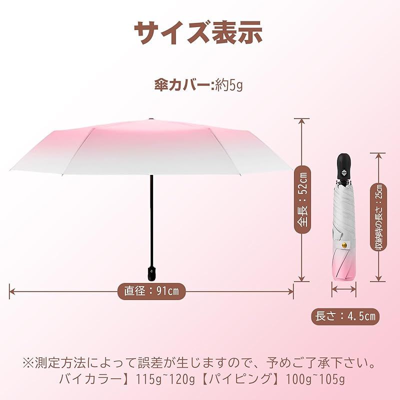 日傘 超軽傘 最高レベルの紫外線対策 2024新登場 JIS認証 雨傘 折りたたみ傘 レディース メンズ 母の日 父の日 晴雨兼用 遮光  ワンタッチ自動開閉 耐風 UV対策 6本骨 おしゃれ コンパクト (ピンク) 1 - メルカリ